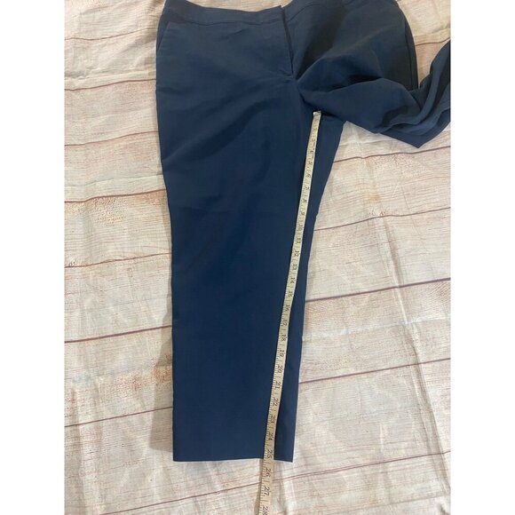 Ann Taylor Factory Women's Blue Crop Casual Office Dress Pants - 16 - Picture 5 of 14